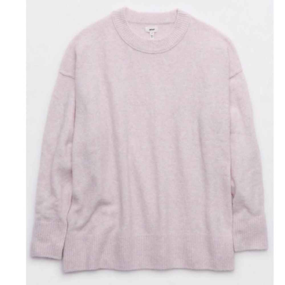 Rose-Lavender Crew Neck Sweater